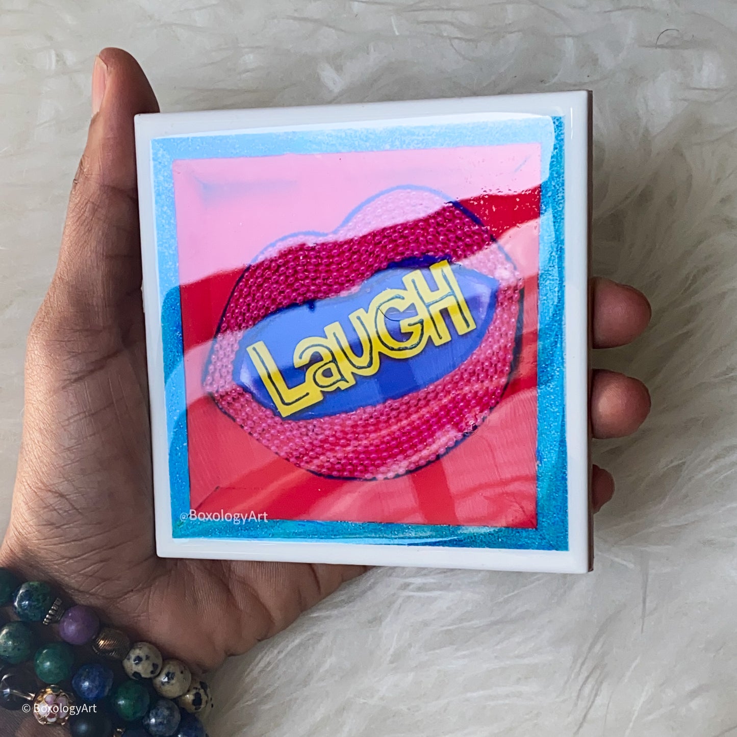 LAUGH Art not-a-coaster (4x4)