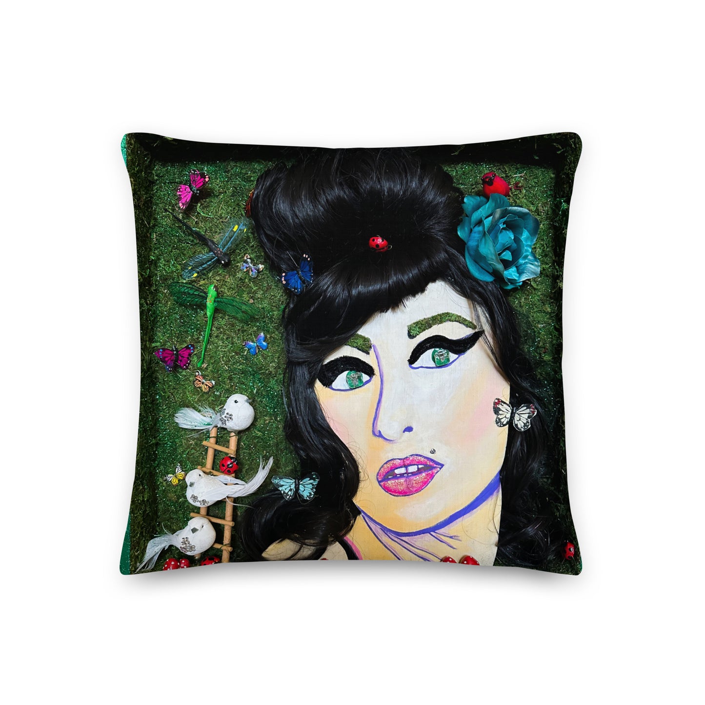 Amy Winehouse Premium Pillow