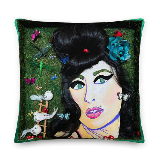 Amy Winehouse Premium Pillow