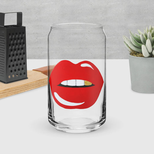 Sexy Mouthed Can-shaped glass