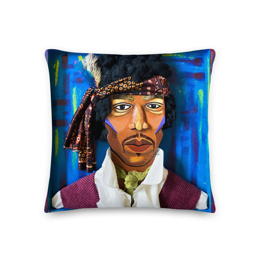 Jimi Hendrix BoxArt Pillow
